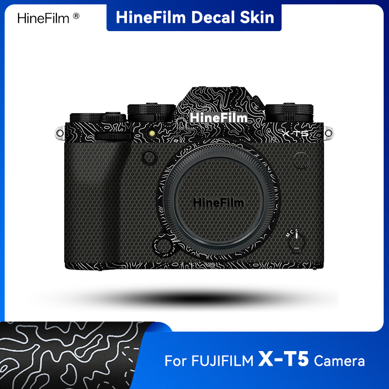 Fujifilm Camera X-T5 - Hinefilm-pegatinas para cámara Fuji XT 5,