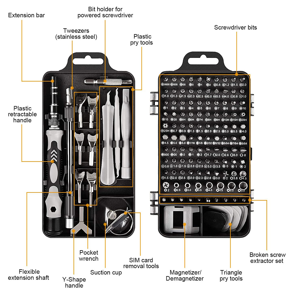 Juego de destornilladores 25/1 - Pentalobe Screwdriver Set reseña y precio