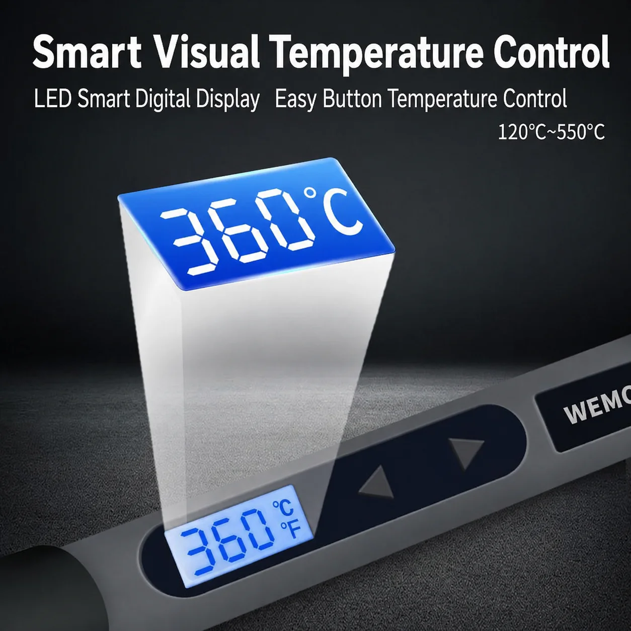 Soldador Digital LCD de 90W co - Electronics Repair Uk reseña y precio